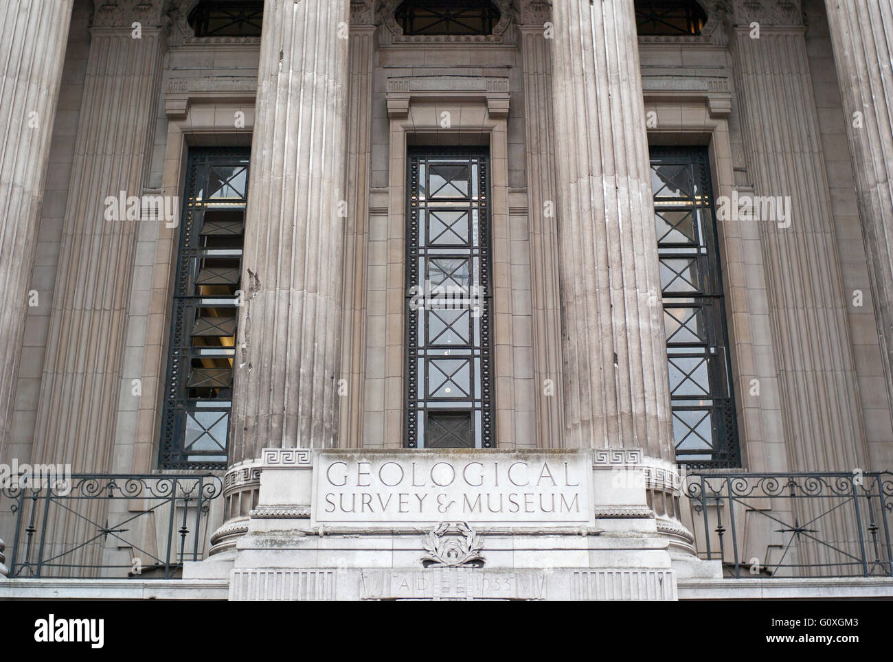 Seite Eingang geologischen Museum Naturhistorisches Museum London Stockfoto