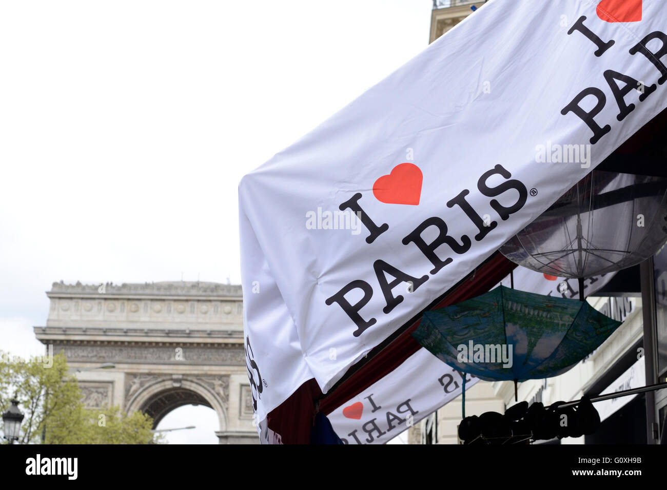 Ich liebe Paris (Herz) Stockfoto