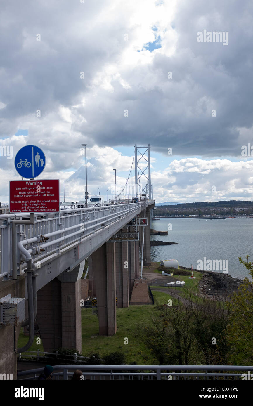 Die Forth Road Bridge, Schottland, UK, Großbritannien Stockfoto