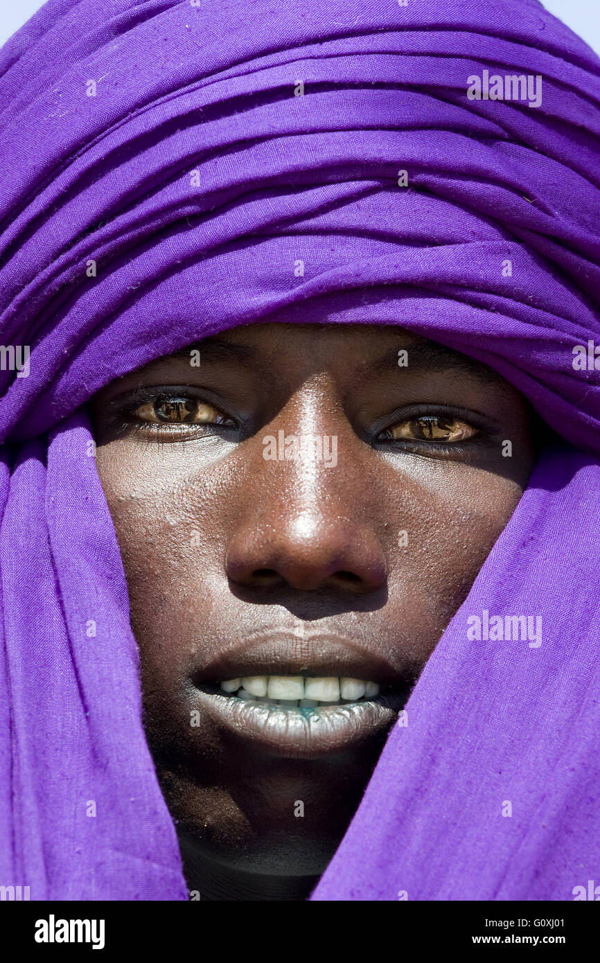 Wadabee Peuls (Bororo Peul). Niger Stockfoto