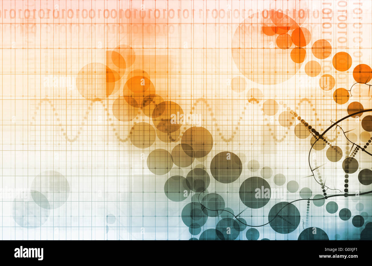 Chemie und Entdeckung als ein futuristisches Konzept Stockfoto