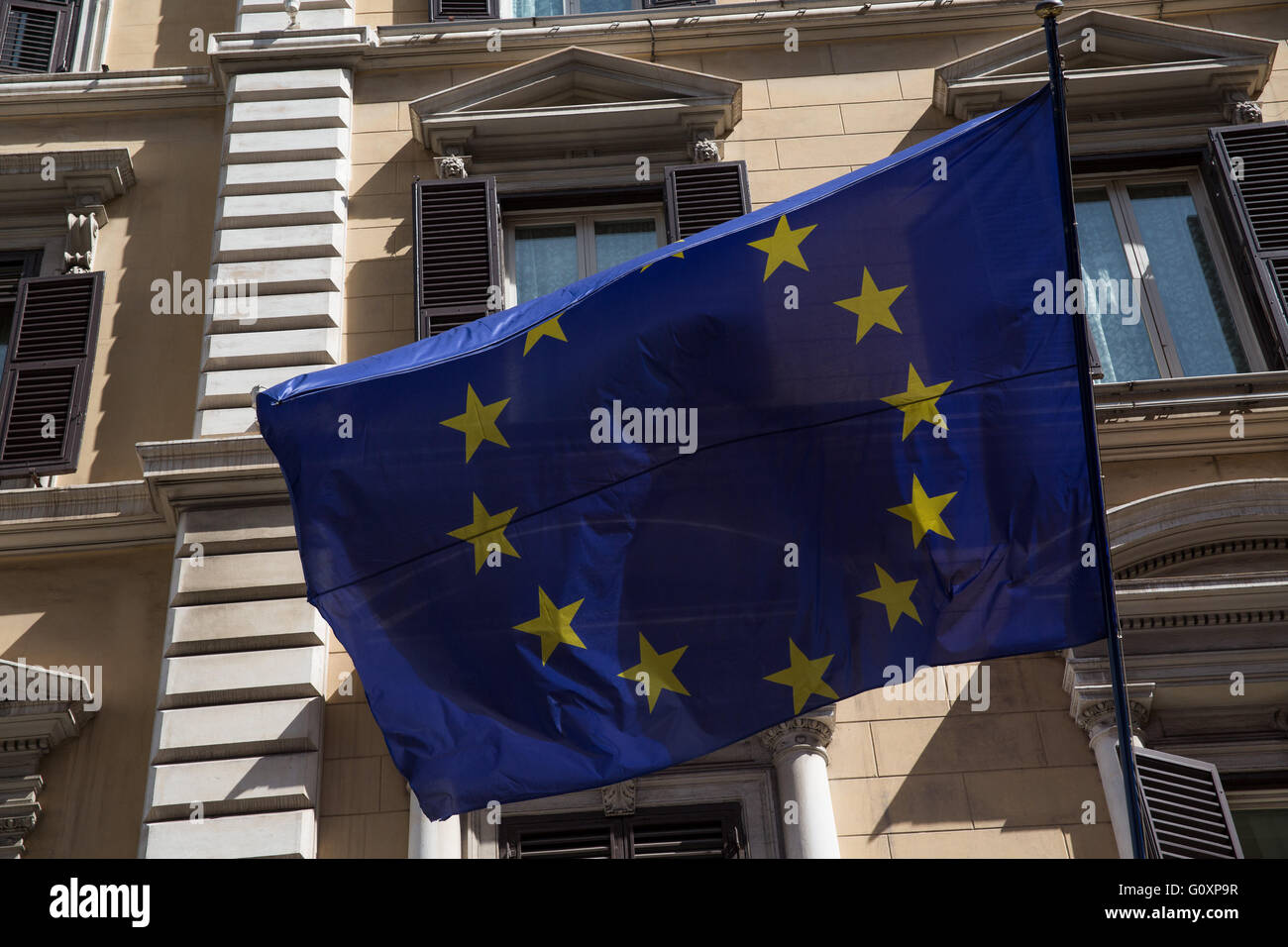 Europäische Flagge Stockfoto