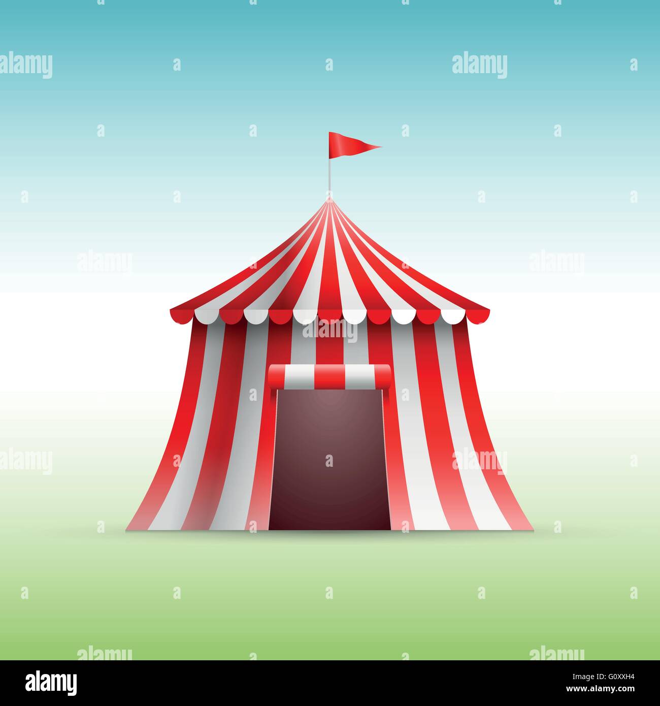 Vektor-Illustration von Zirkus-Zelt. Stock Vektor