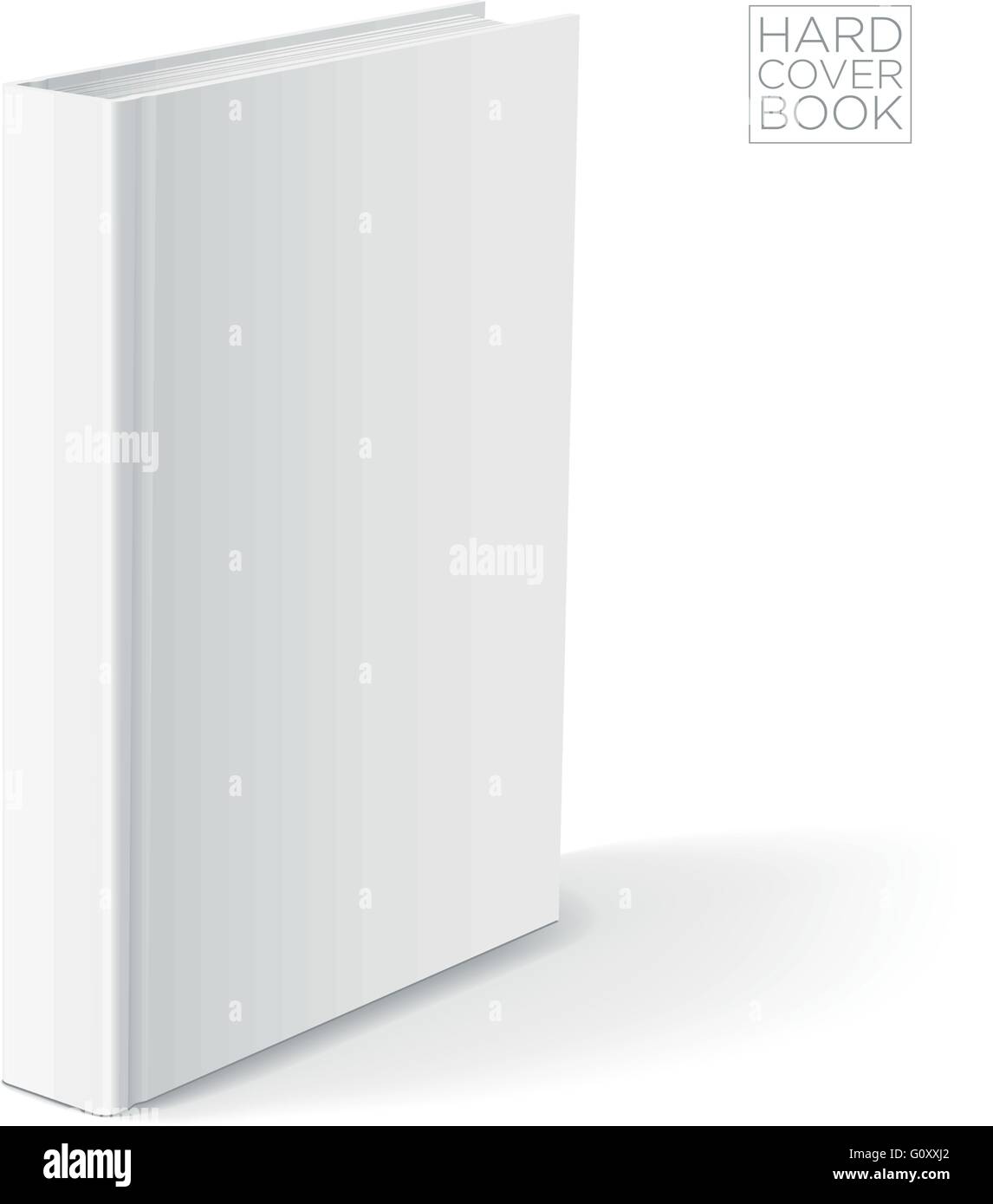 3D Hardcover-Buch-Design-Vorlage. Vektor detaillierte Abbildung. Stock Vektor
