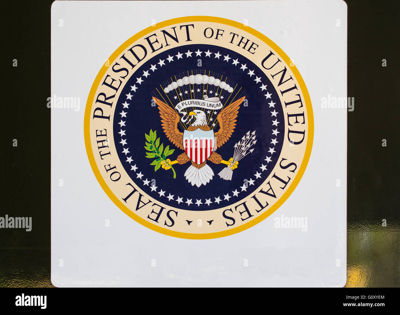 US-Präsident-Seal. Stockfoto
