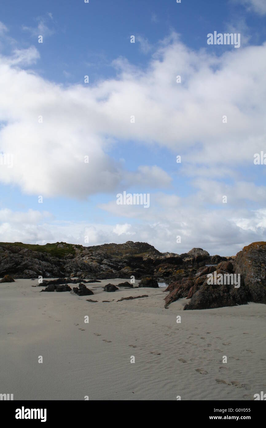 Strand am Nordende der Insel Iona, Argyll, Schottland Stockfoto