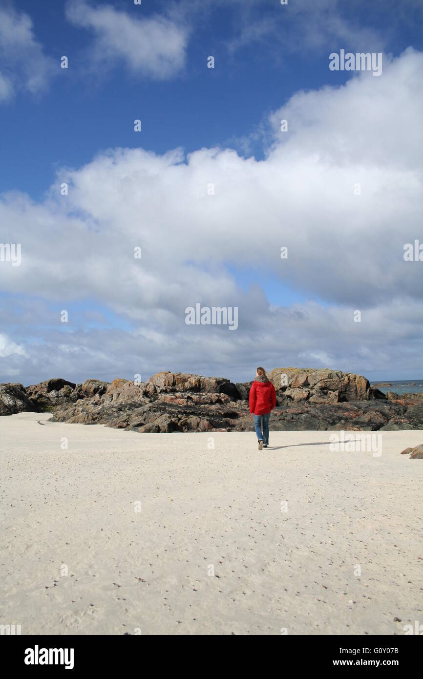 Strand am Nordende der Insel Iona, Argyll, Schottland Stockfoto