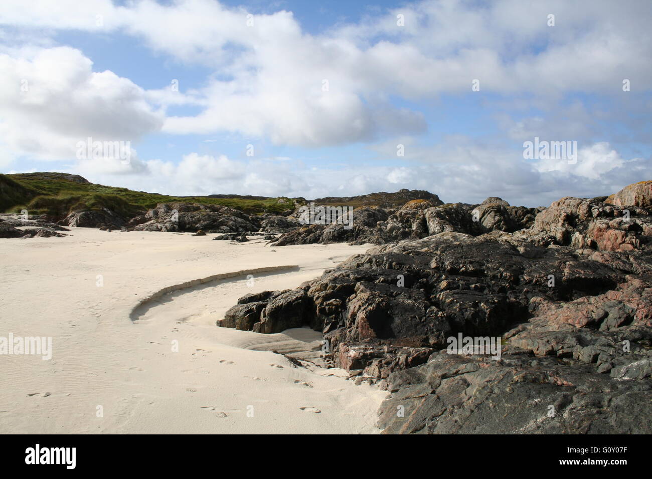Strand am Nordende der Insel Iona, Argyll, Schottland Stockfoto