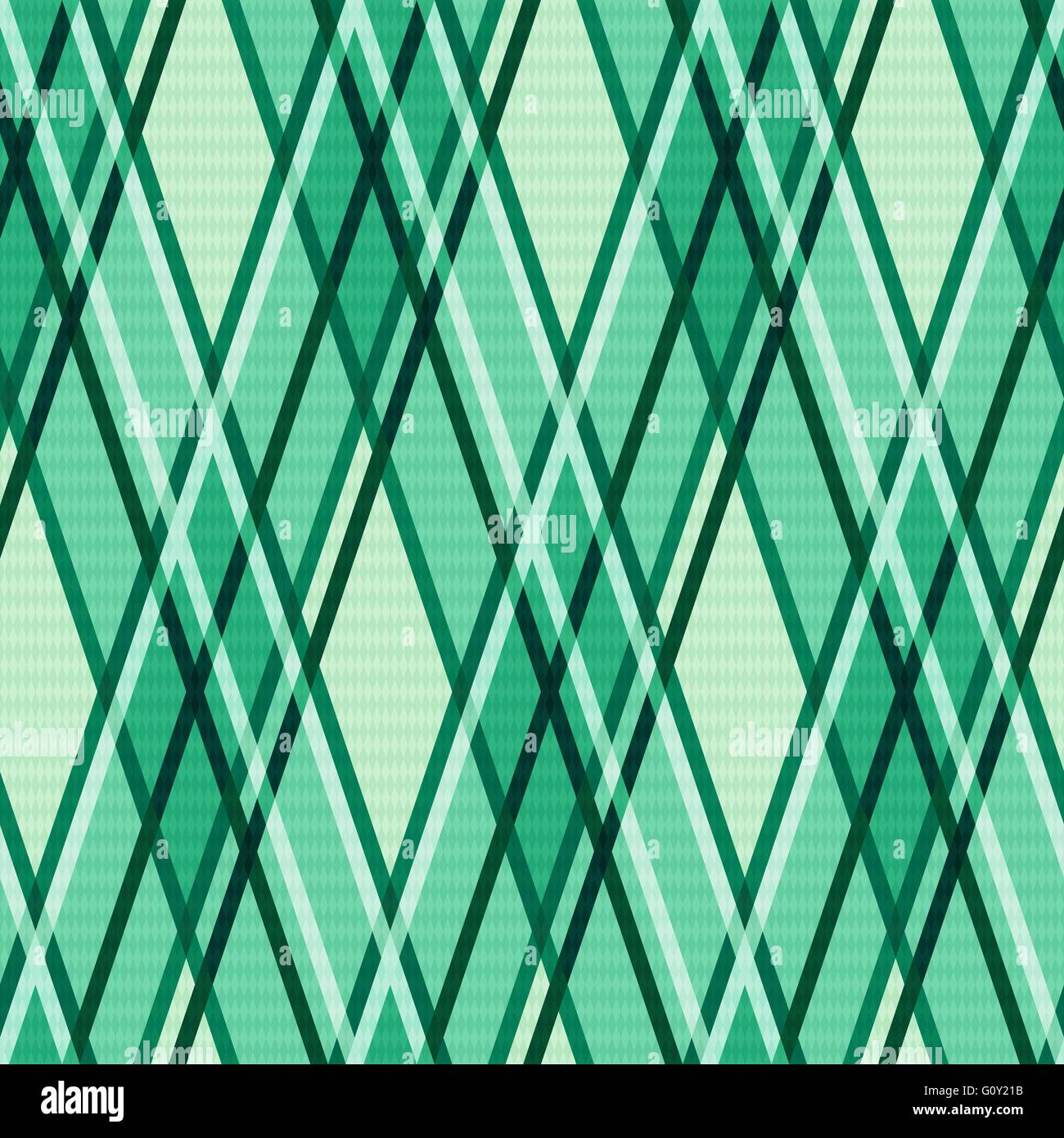 Nahtlose rhombischen Vektor moderne trendige bunte Muster vor allem in grünen Farbtönen Stock Vektor