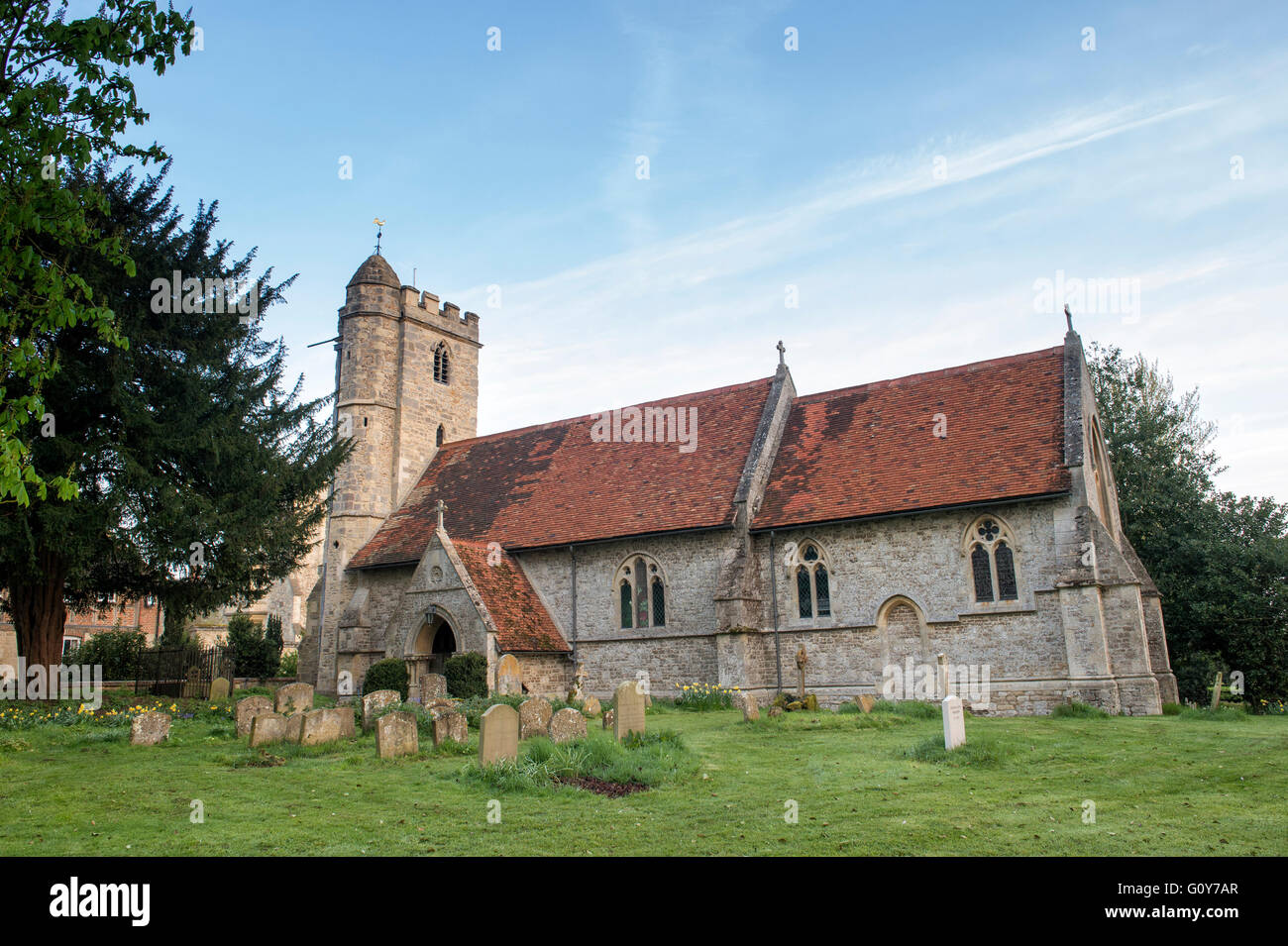 St. Peterskirche, kleine Wittenham, South Oxfordshire, England Stockfoto