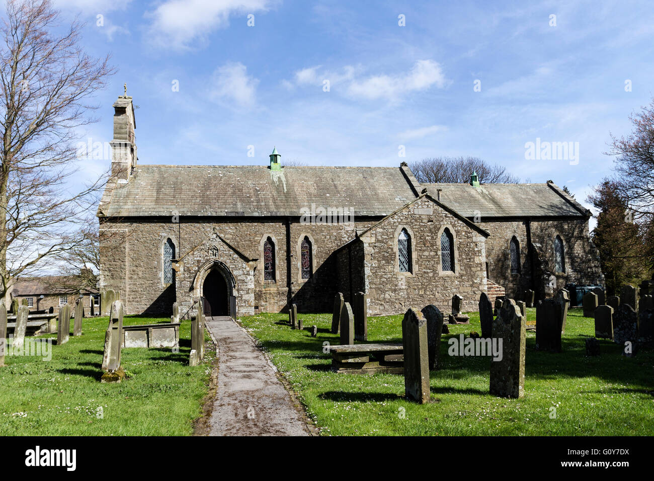 Pfarrkirche St Giles, Bowes, Teesdale, County Durham, Großbritannien Stockfoto