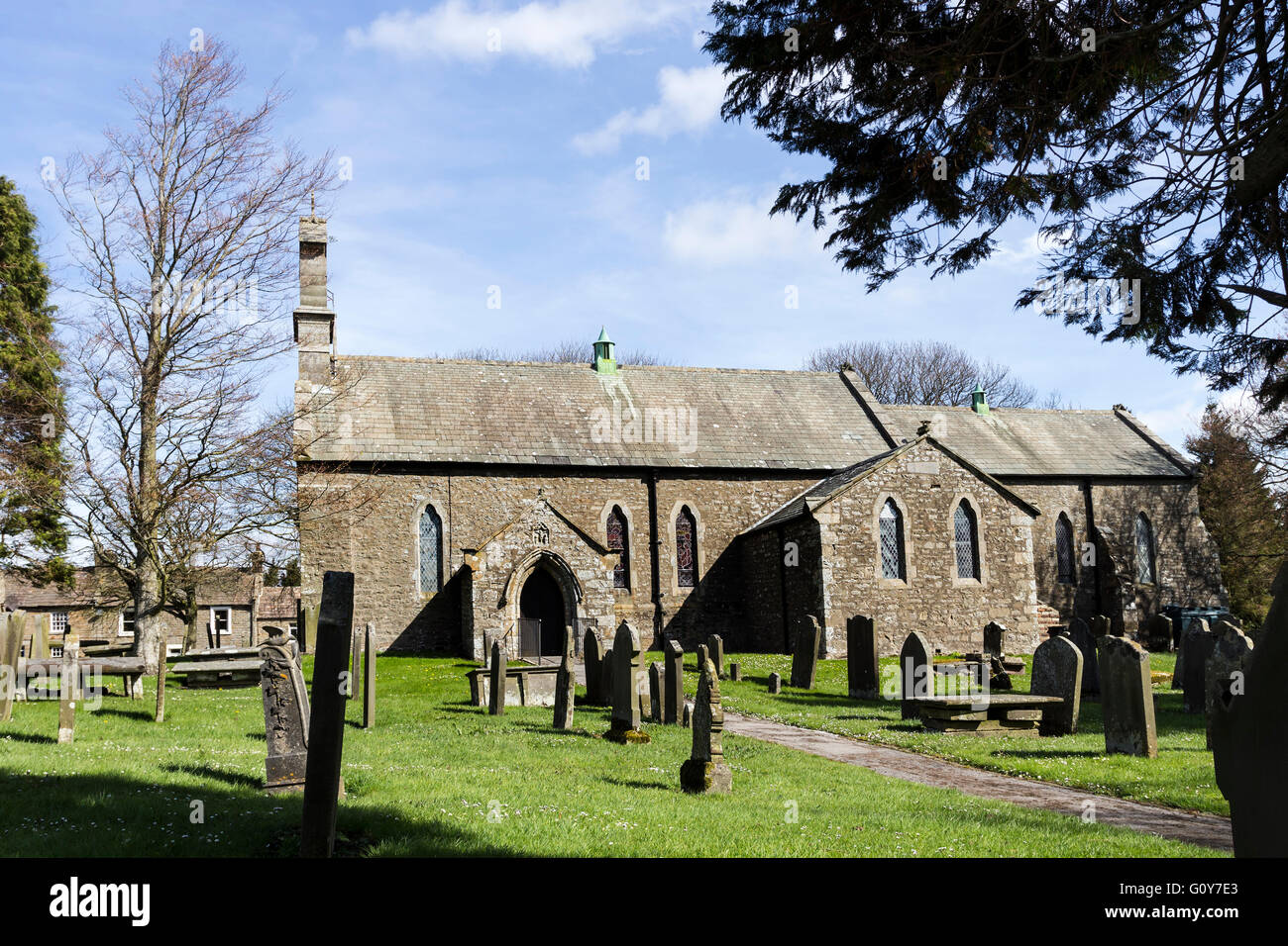 Pfarrkirche St Giles, Bowes, Teesdale, County Durham, Großbritannien Stockfoto