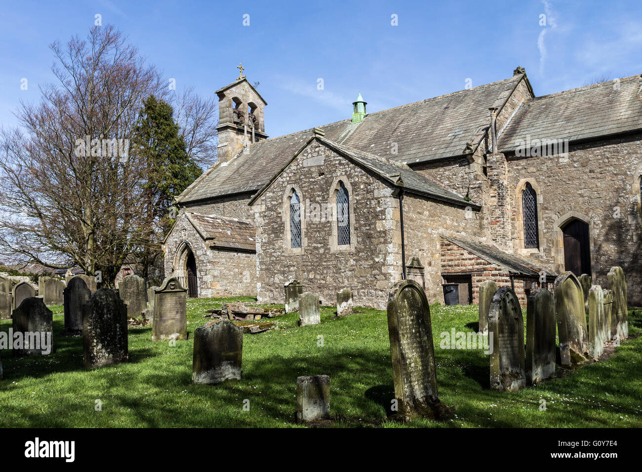 Pfarrkirche St Giles, Bowes, Teesdale, County Durham, Großbritannien Stockfoto