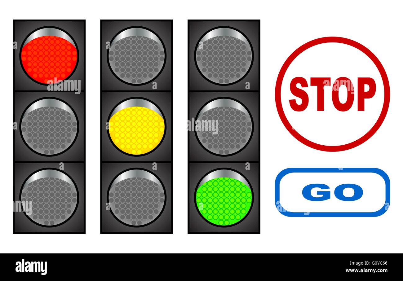 Ampel. Stock Vektor