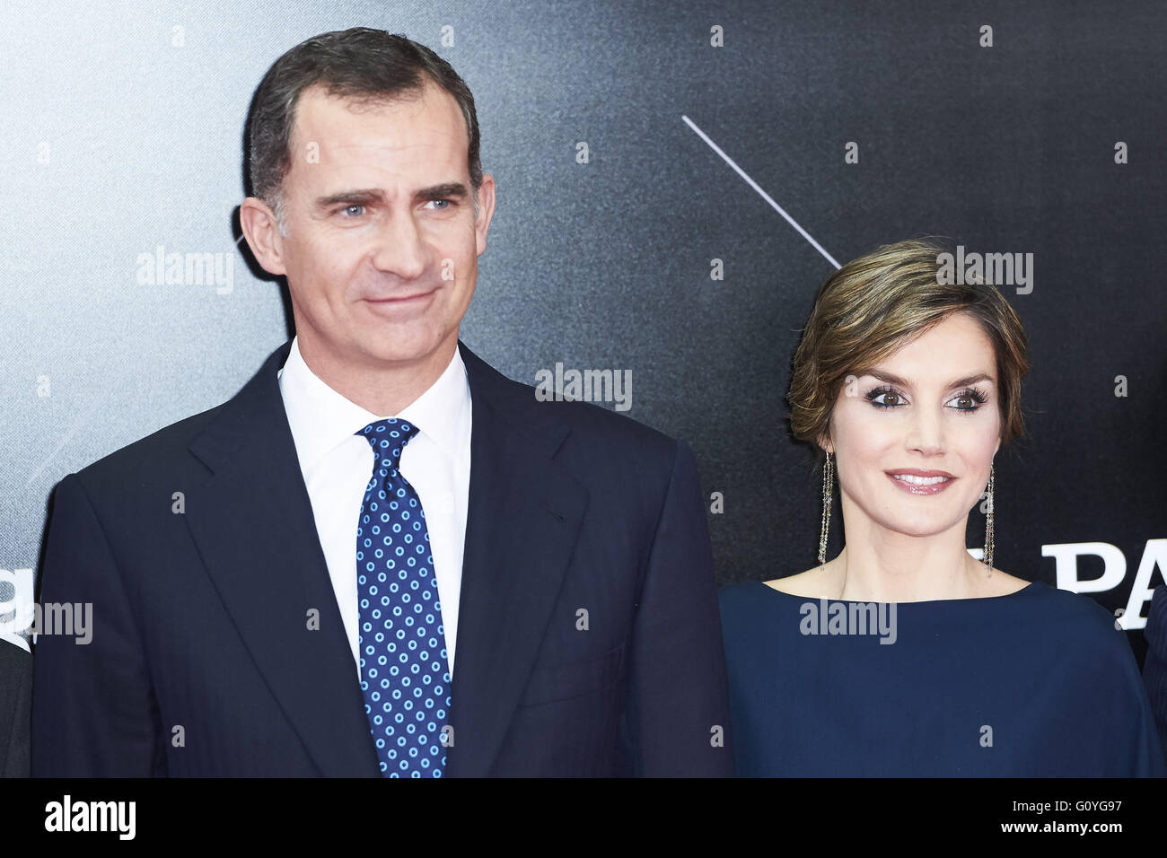 Madrid, Madrid, Spanien. 5. Mai 2016. Königin Letizia von Spanien, König Felipe VI von Spanien besuchen die El Pais 40th Jahrestag Abendessen und "Ortega y Gasset" Preisverleihung am Palacio de Cibeles am 5. Mai 2016 in Madrid, Spanien. Bildnachweis: Jack Abuin/ZUMA Draht/Alamy Live-Nachrichten Stockfoto