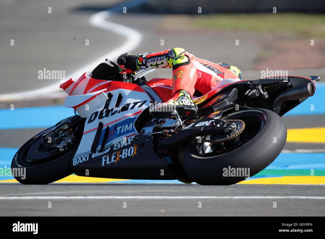 Le Mans, Frankreich. 6. Mai 2016. Andrea Iannone Italiens und Ducati Team in Aktion während der MotoGP freies Training während der Monster Energy Grand Prix de France in Le Mans auf 6 Mat 2016 Kredit: Marco Iorio/Alamy Live-Nachrichten Stockfoto