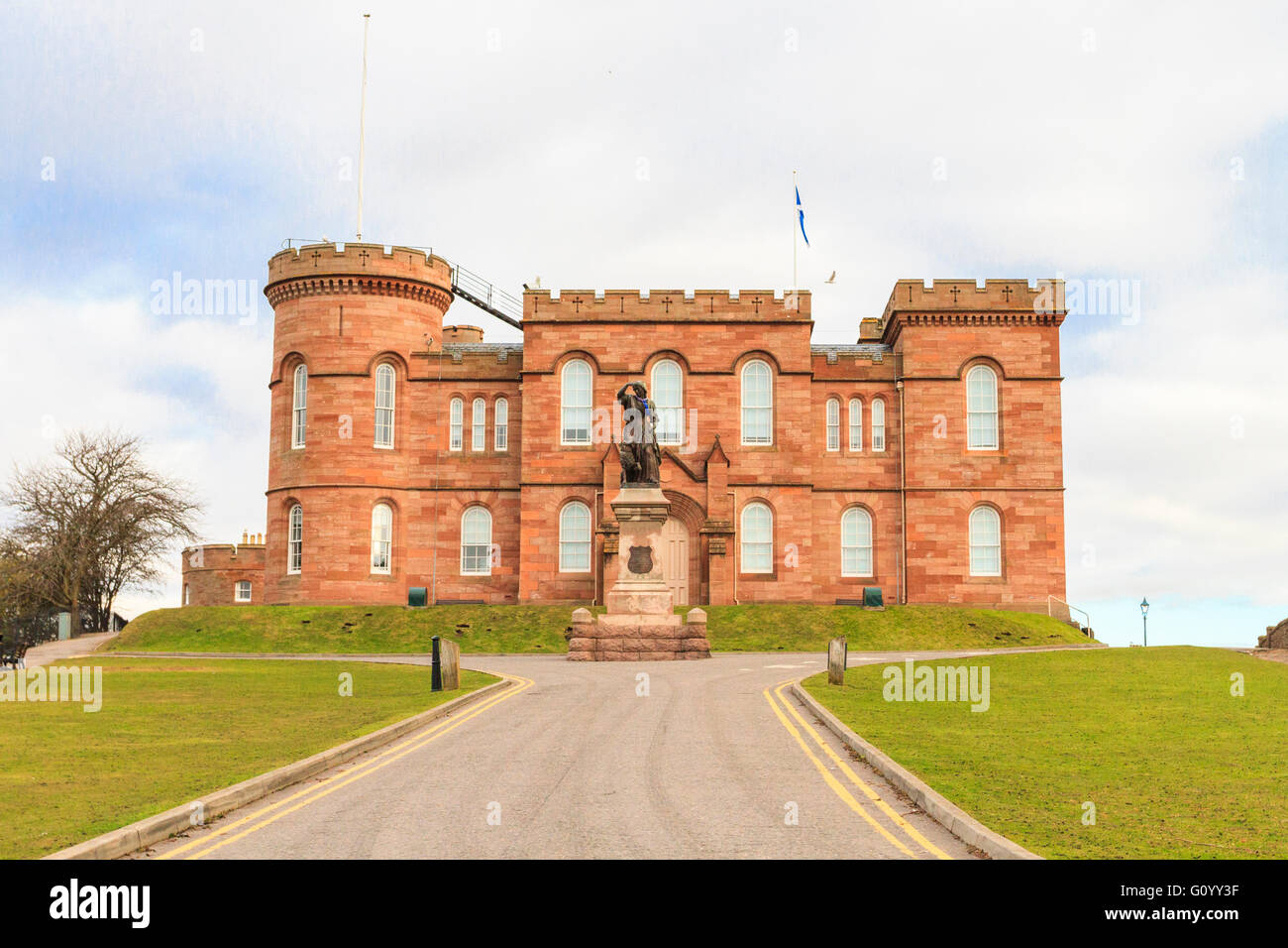 Vorderansicht des Inverness Castle, Inverness, Schottland Stockfoto