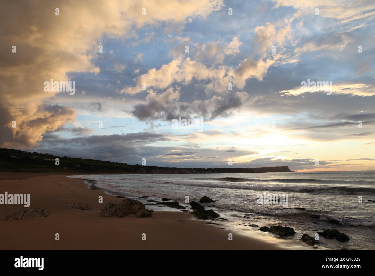 Whitepark Bay (White Park Bay), County Antrim, Ulster, Nordirland Stockfoto