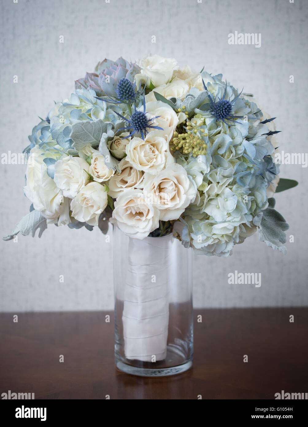 Hochzeitsfotografie - Blumenstrauß Stockfoto