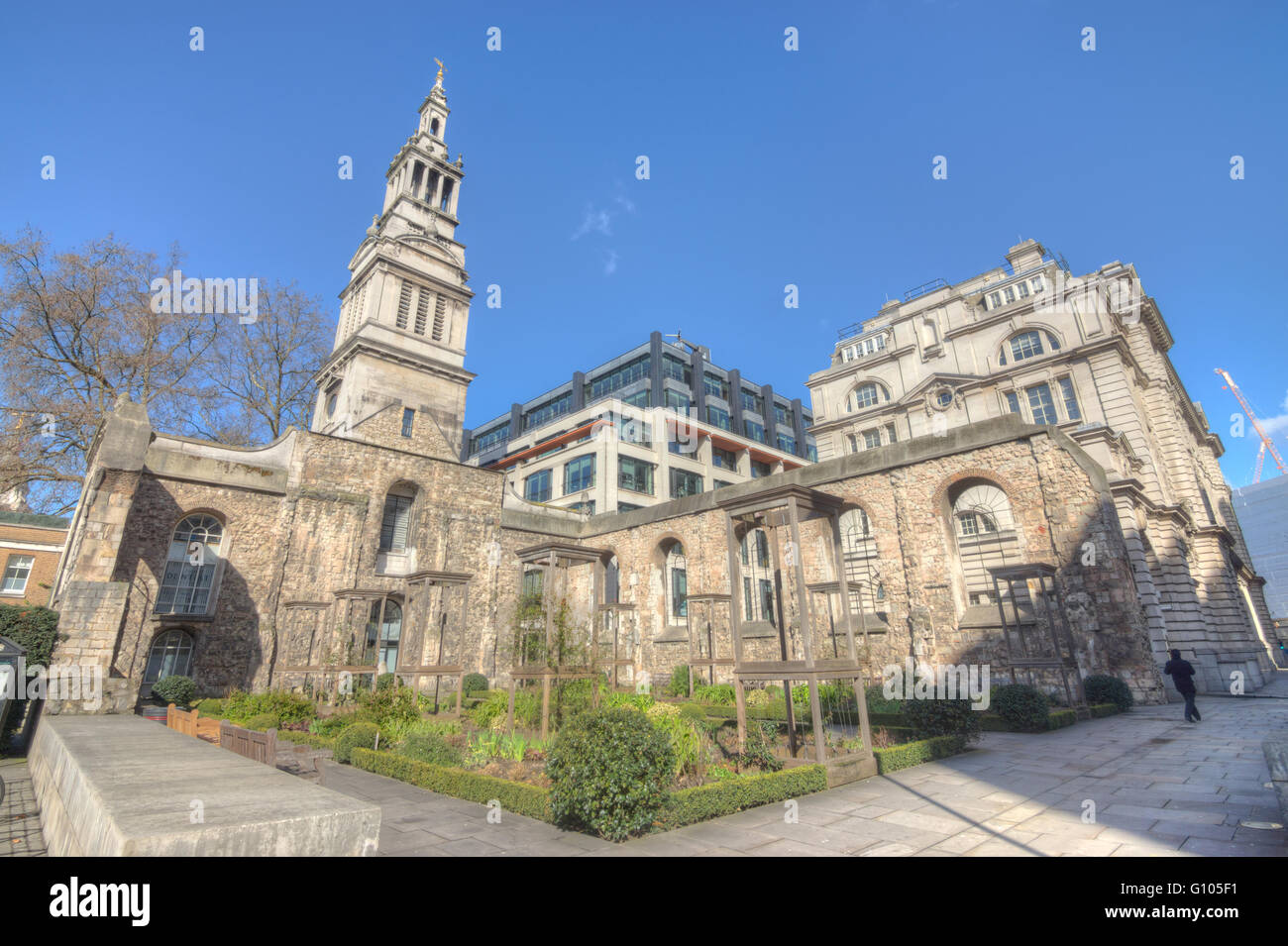 Christus Kirche Greyfriars, Stadt von London Stockfoto