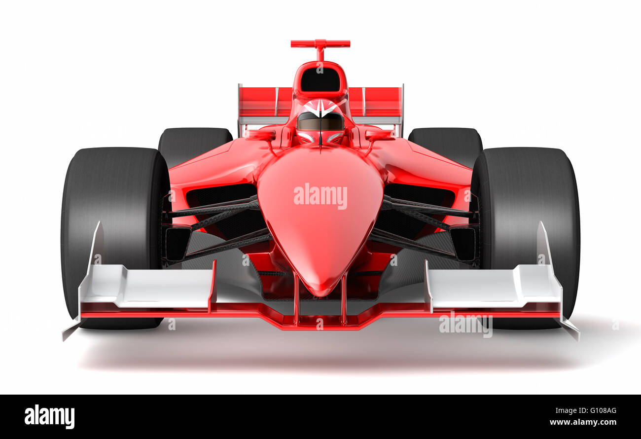 Generische schwarzen und roten Rennwagen Stockfoto