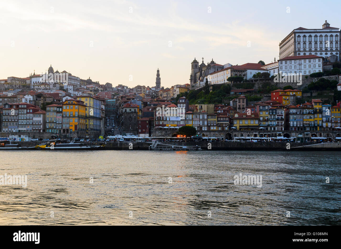 Der Fluss Douro in Porto Stockfoto