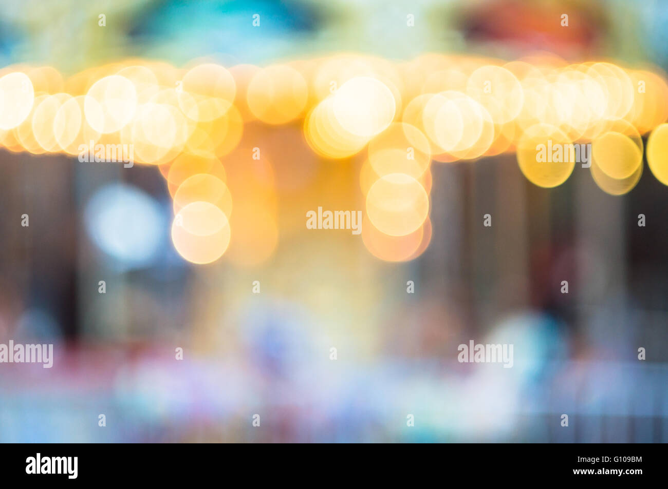 Defokussierten "Bygata" während der Urlaubszeit Stockfoto