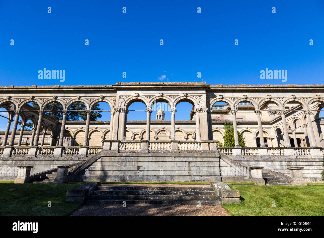 Die zerstörte Orangerie in Witley Court, Worcestershire, England Stockfoto