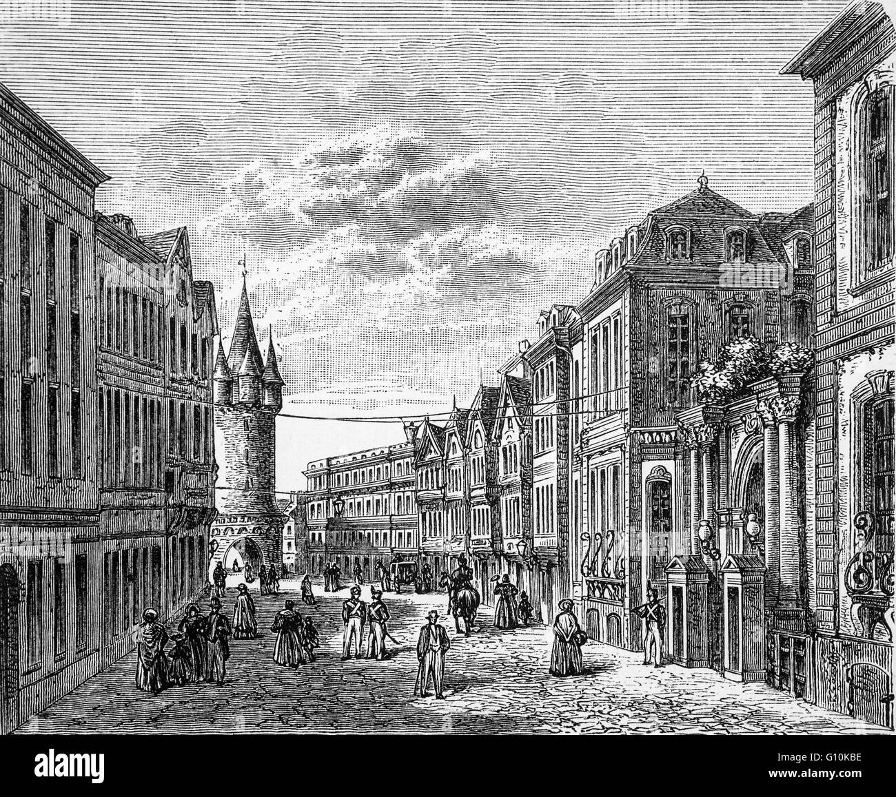 Der Frankfurt-Treffpunkt des nationalen Parlaments, das erste frei gewählte Parlament für ganz Deutschland, gewählt am 1. Mai 1848, Frankfurt am Main, Deutschland Stockfoto