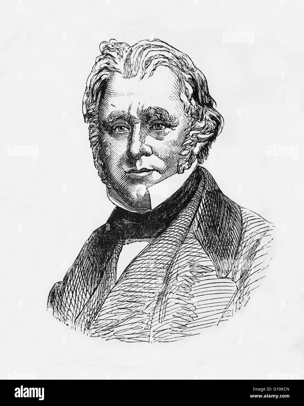Thomas Babington Macaulay,(1800 – 1859) Sohn eines schottischen Highlander, ein Gouverneur und Abolitionist wurde. Er war ein britischer Historiker und Whig Politiker weitgehend als Essayist und Kritiker schrieb. Stockfoto