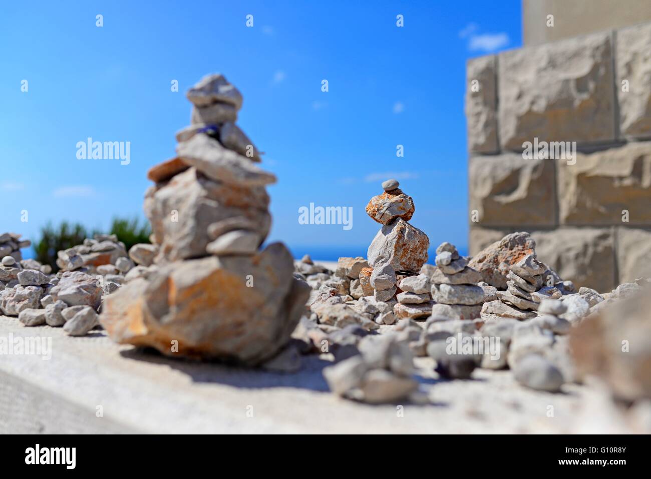 Rock Skulpturen in Dubrovnik, Kroatien Stockfoto