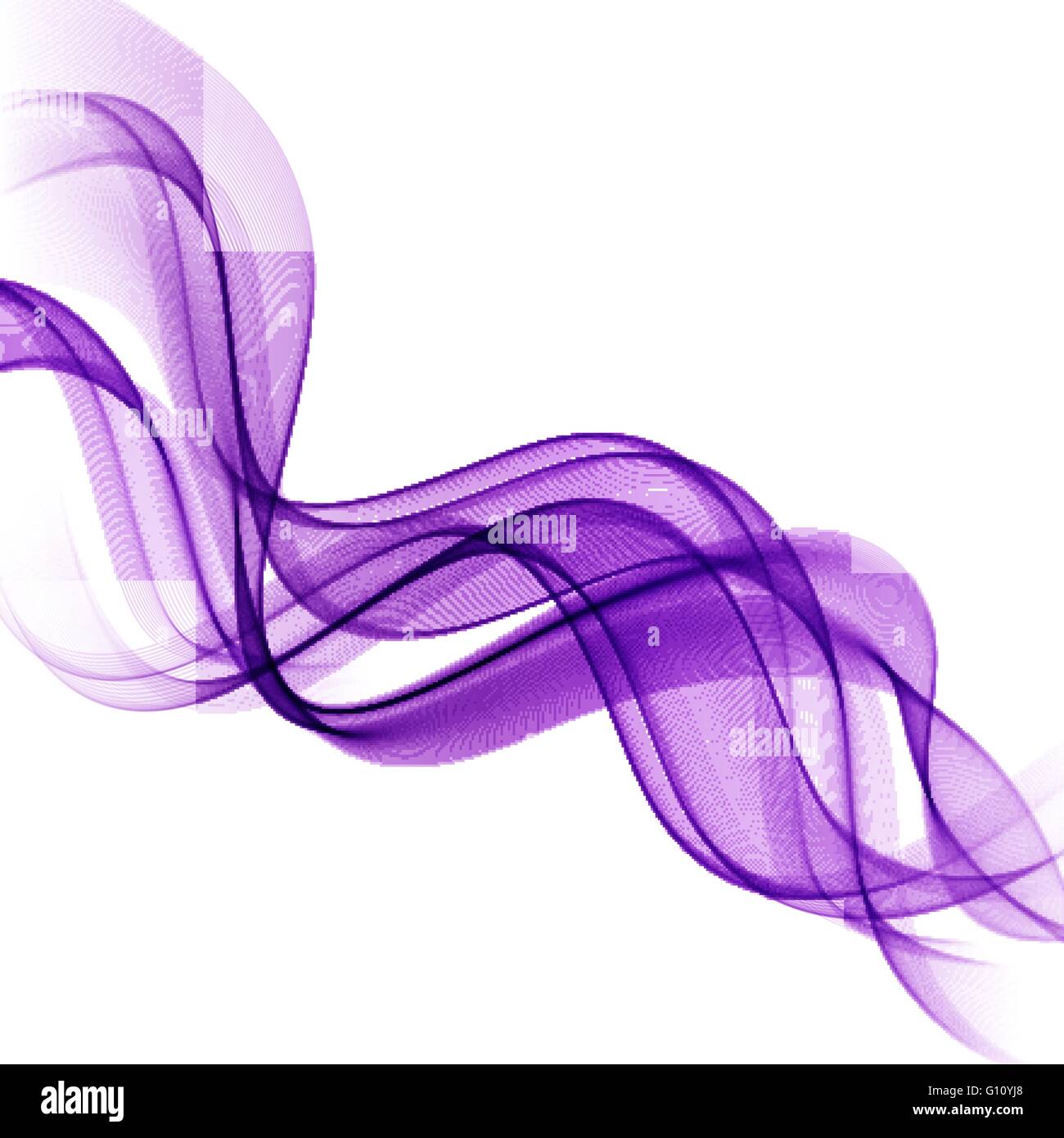 Abstrakte Bewegung glatt Farbe Welle Vektor. Kurve lila Linien Stock Vektor