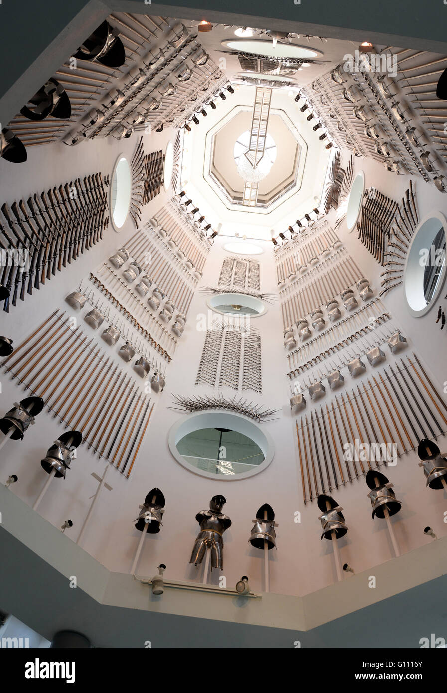 Hall of Steel, Royal Armouries Museum in Leeds Stockfoto