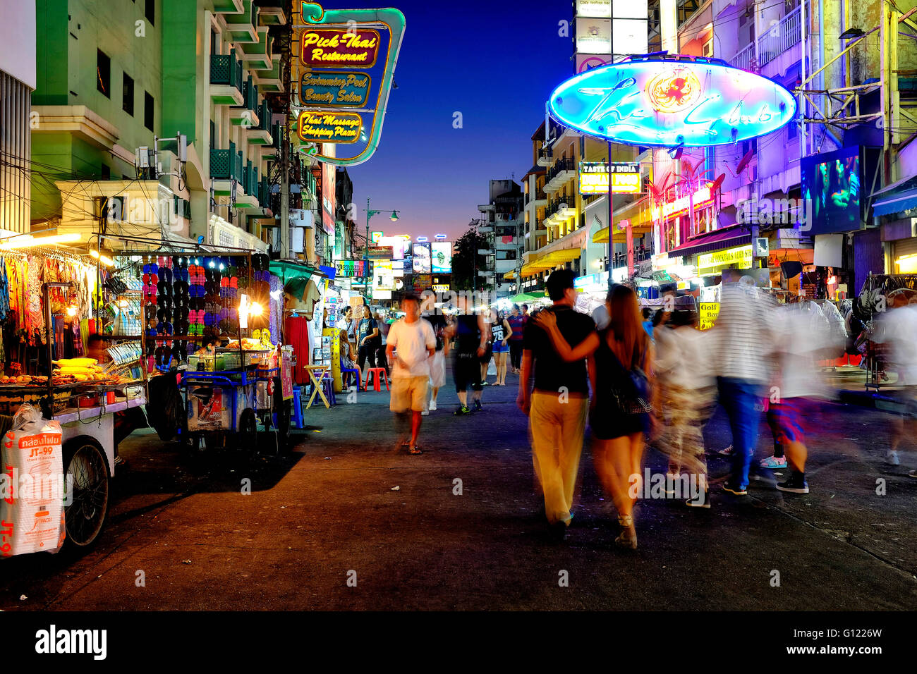 Khaosan Road, Bangkok, Thailand Stockfoto