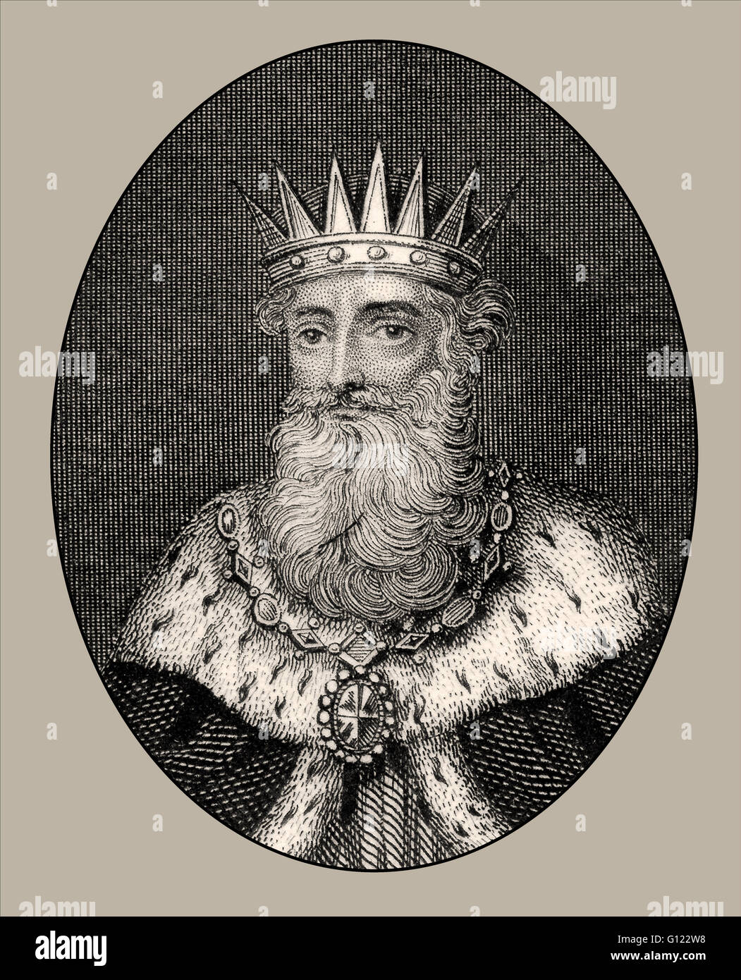 Eduard der Bekenner, 1003-1066 König von England Stockfoto