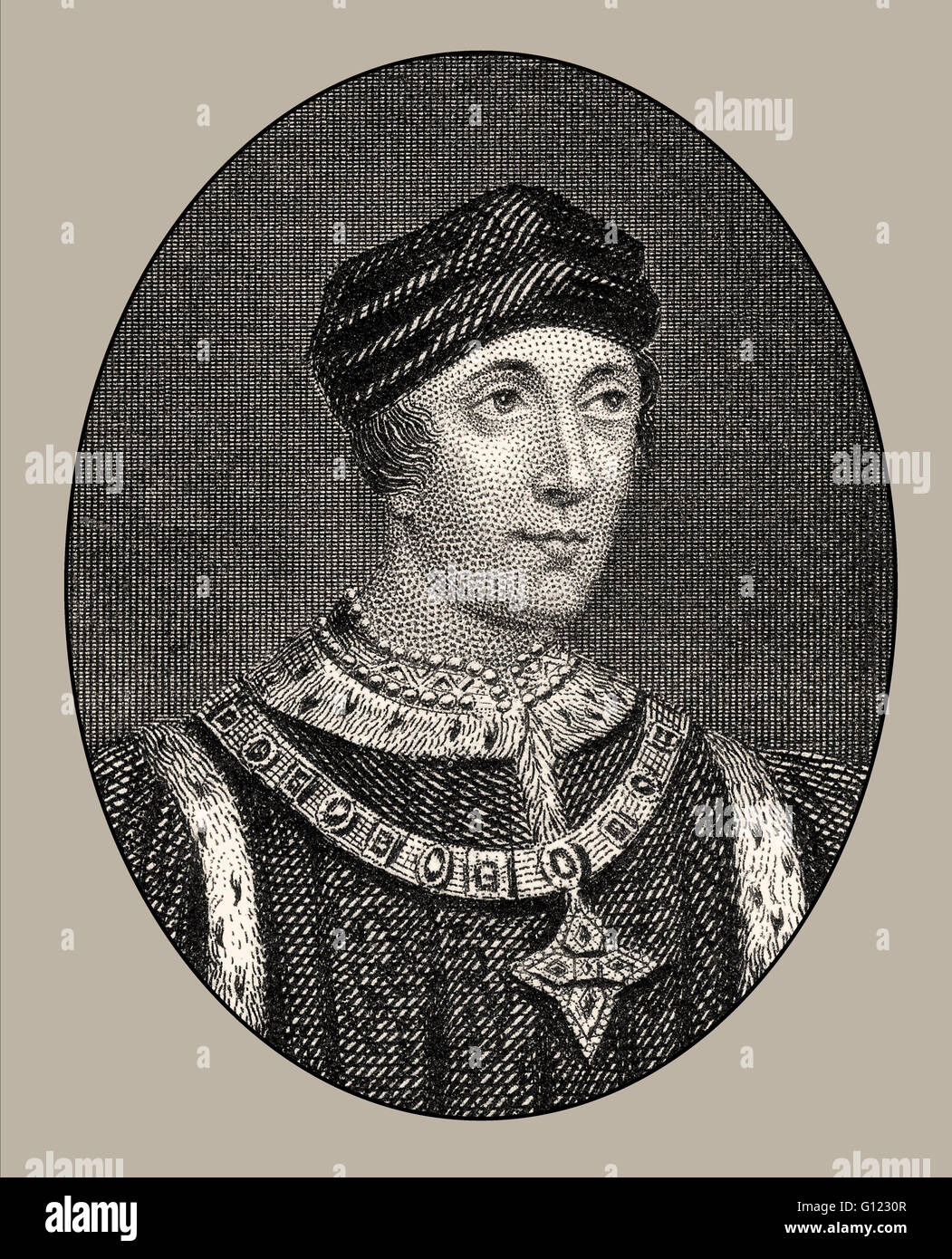 Heinrich VI., 1421-1471, König von England Stockfoto