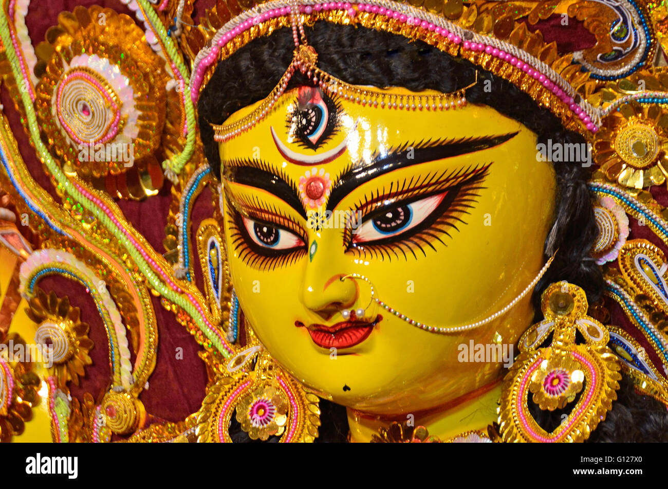 Durga Puja Festival, Kolkata, Westbengalen, Indien Stockfoto