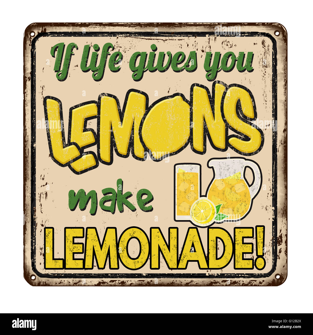 Wenn das leben dir zitronen gibt, mach limonade daraus Fotos und Bildmaterial in hoher