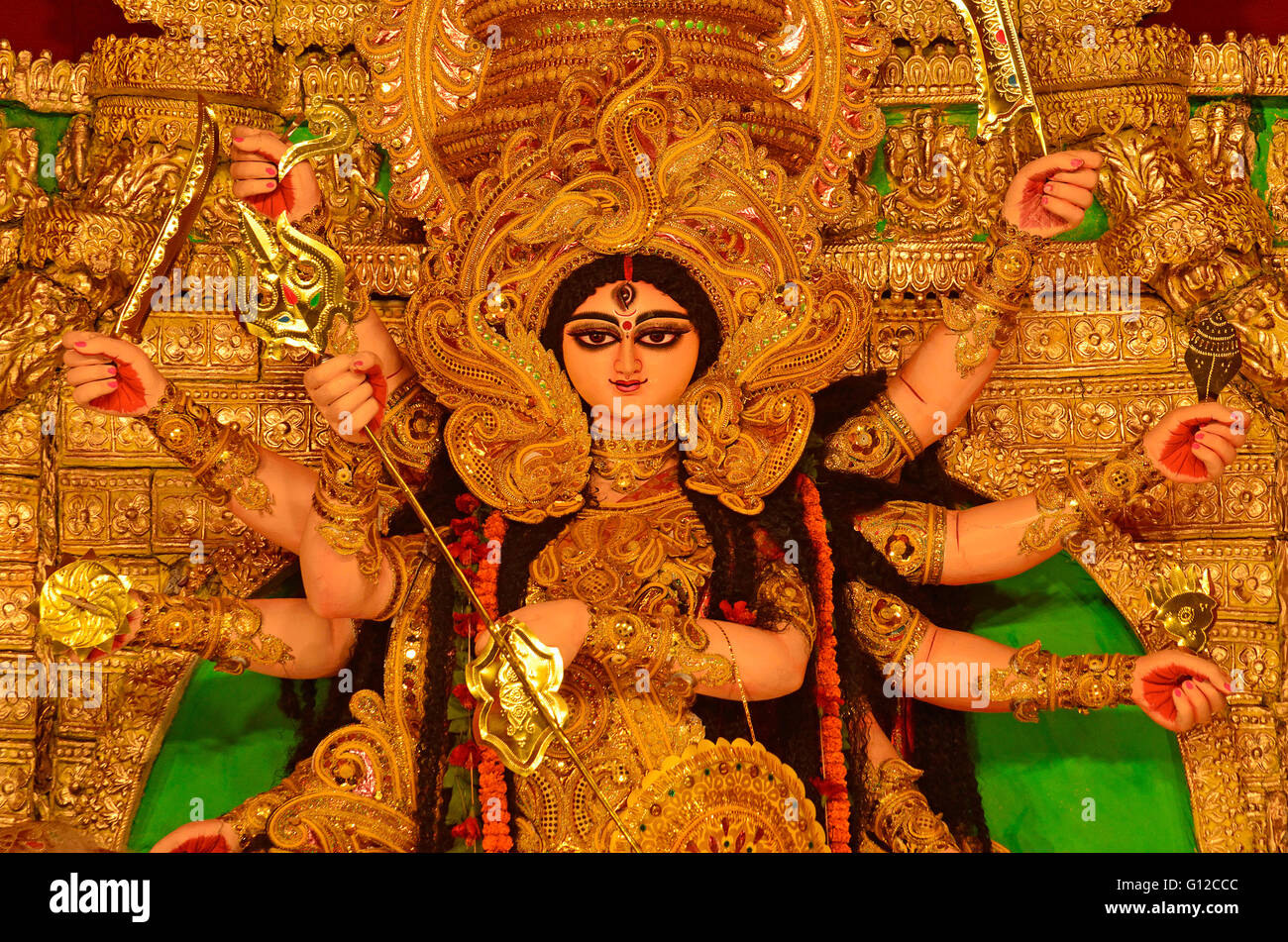 Durga Puja Festival, Kolkata, Westbengalen, Indien Stockfoto