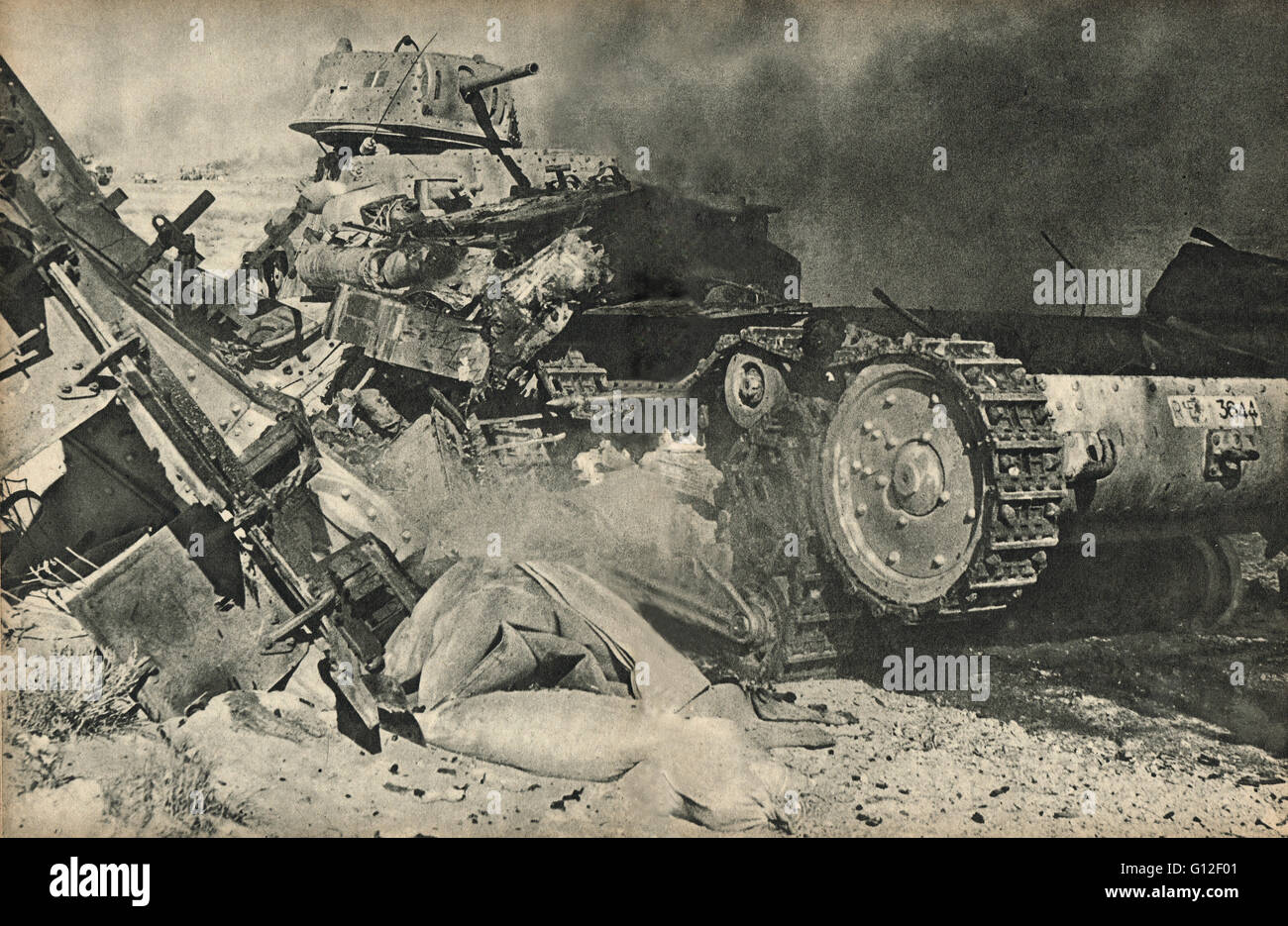Des zweiten Weltkriegs das Brechen des Afrika Korps der Schlacht für Ägypten Stockfoto
