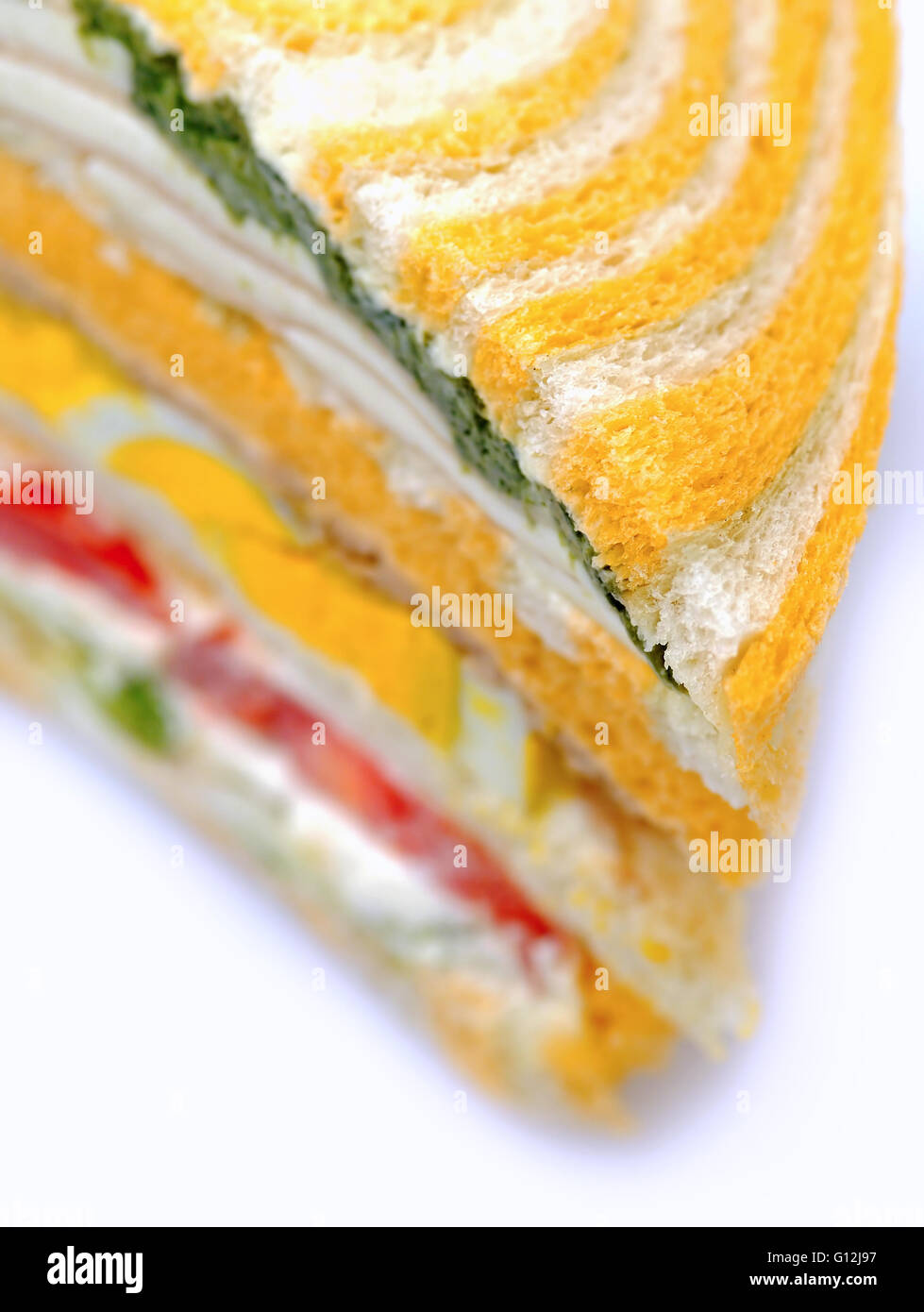 Bunte Sandwiches closeup Stockfoto