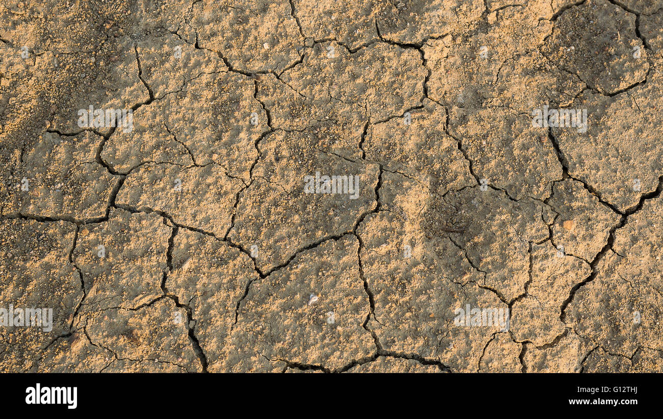 Trockenen Boden Textur Hintergrund Stockfoto