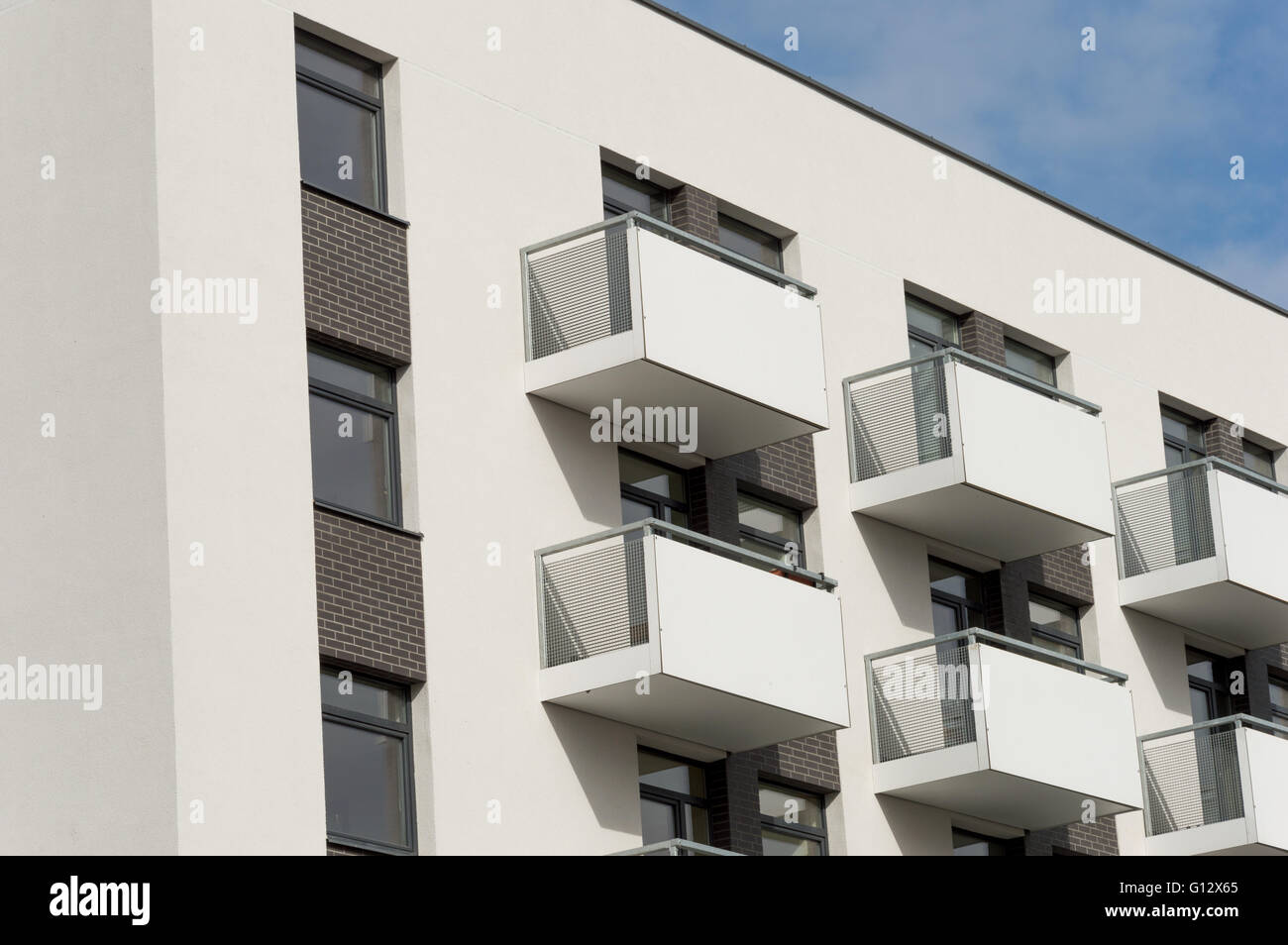 Neue Wohn-Gebäude entwerfen Stockfoto