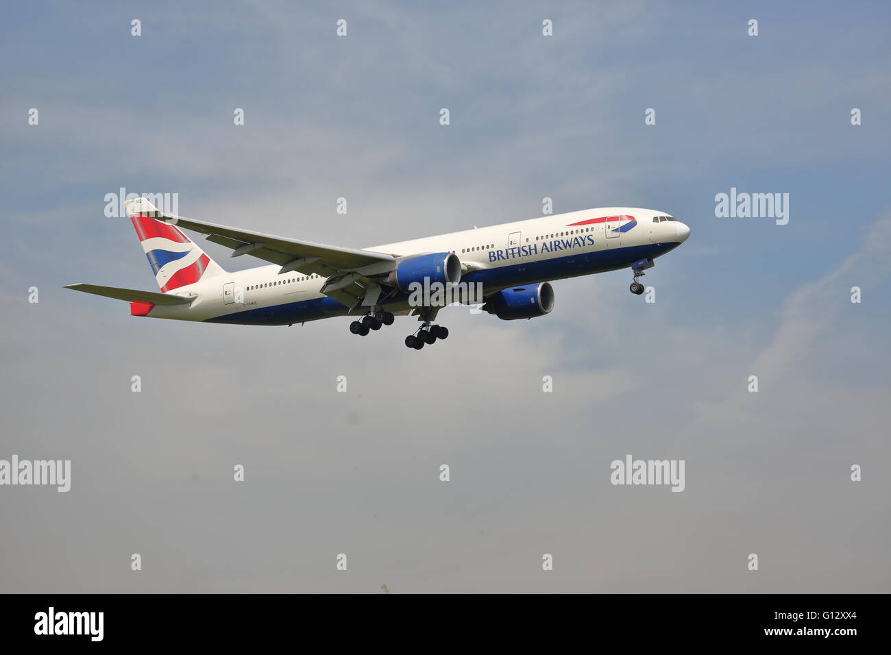 Flughafen London Heathrow Ankunft British Airways www.alamy.de