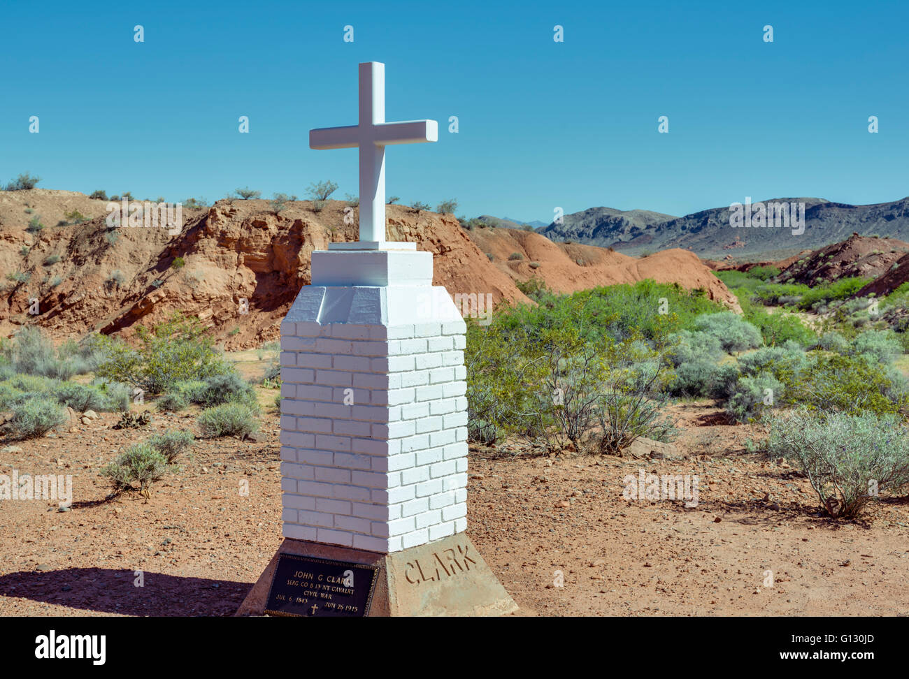 Clark Memorial. Valley of Fire State Park, Nevada. Stockfoto