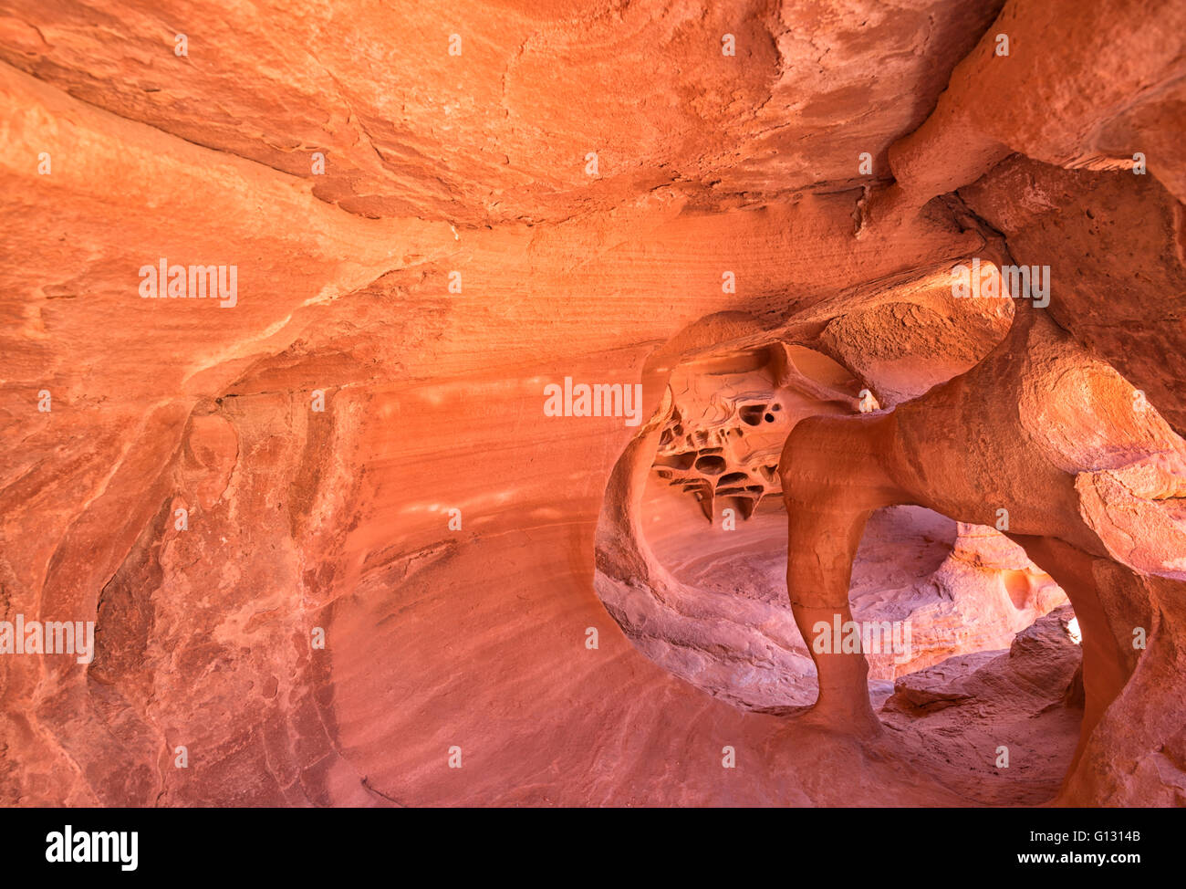 Windstone Arch Valley of Fire State Park, Nevada. Stockfoto