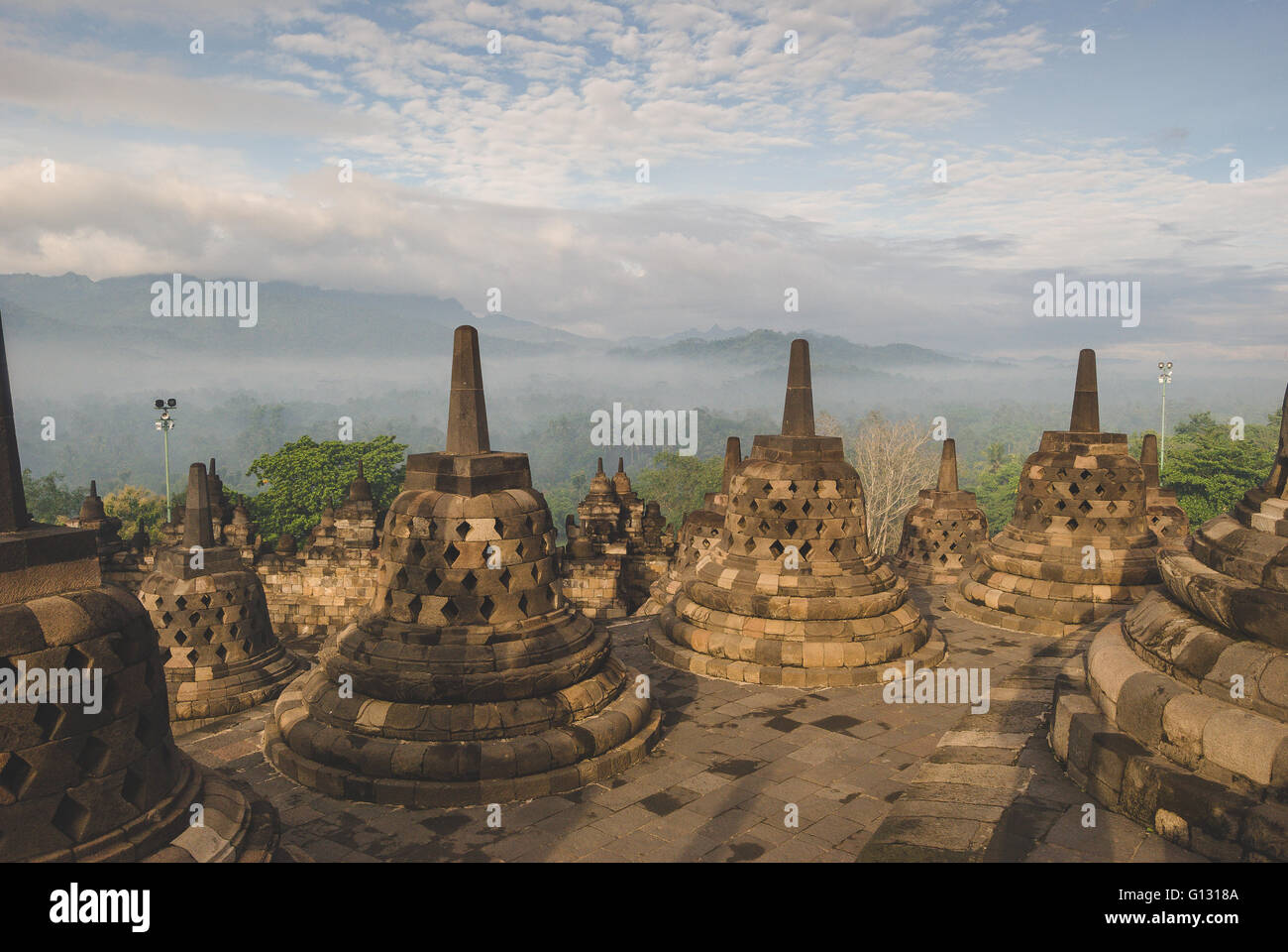 Borobudur Tempel in Yogyakarta, Indonesien Stockfoto