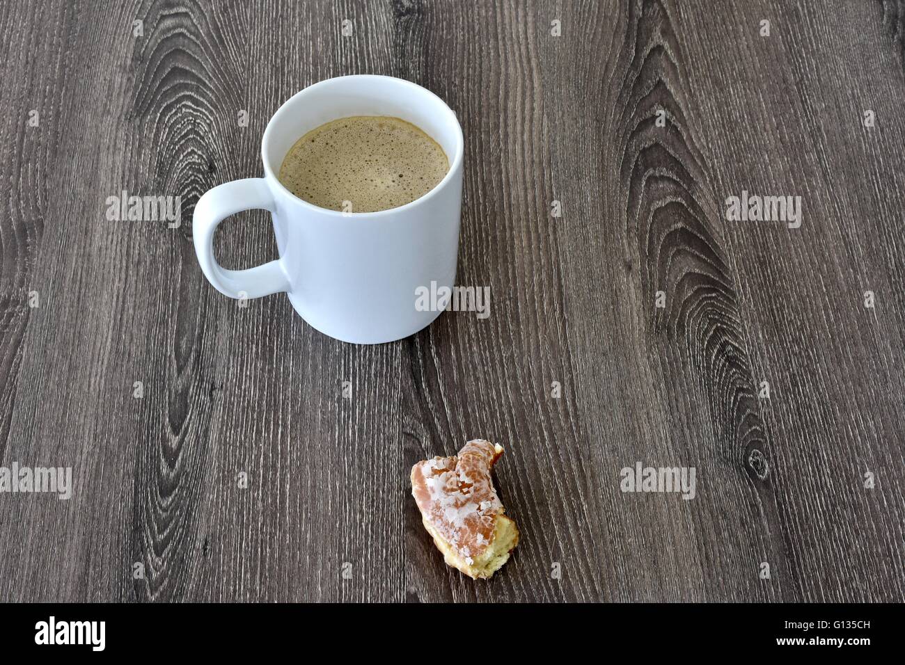 Kaffee und donuts Stockfoto