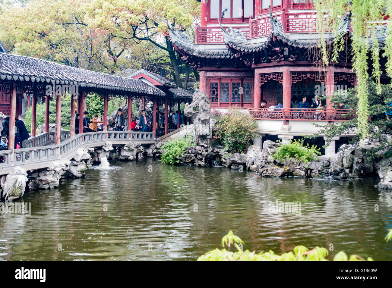Yu-Garten in Shanghai, China Stockfoto