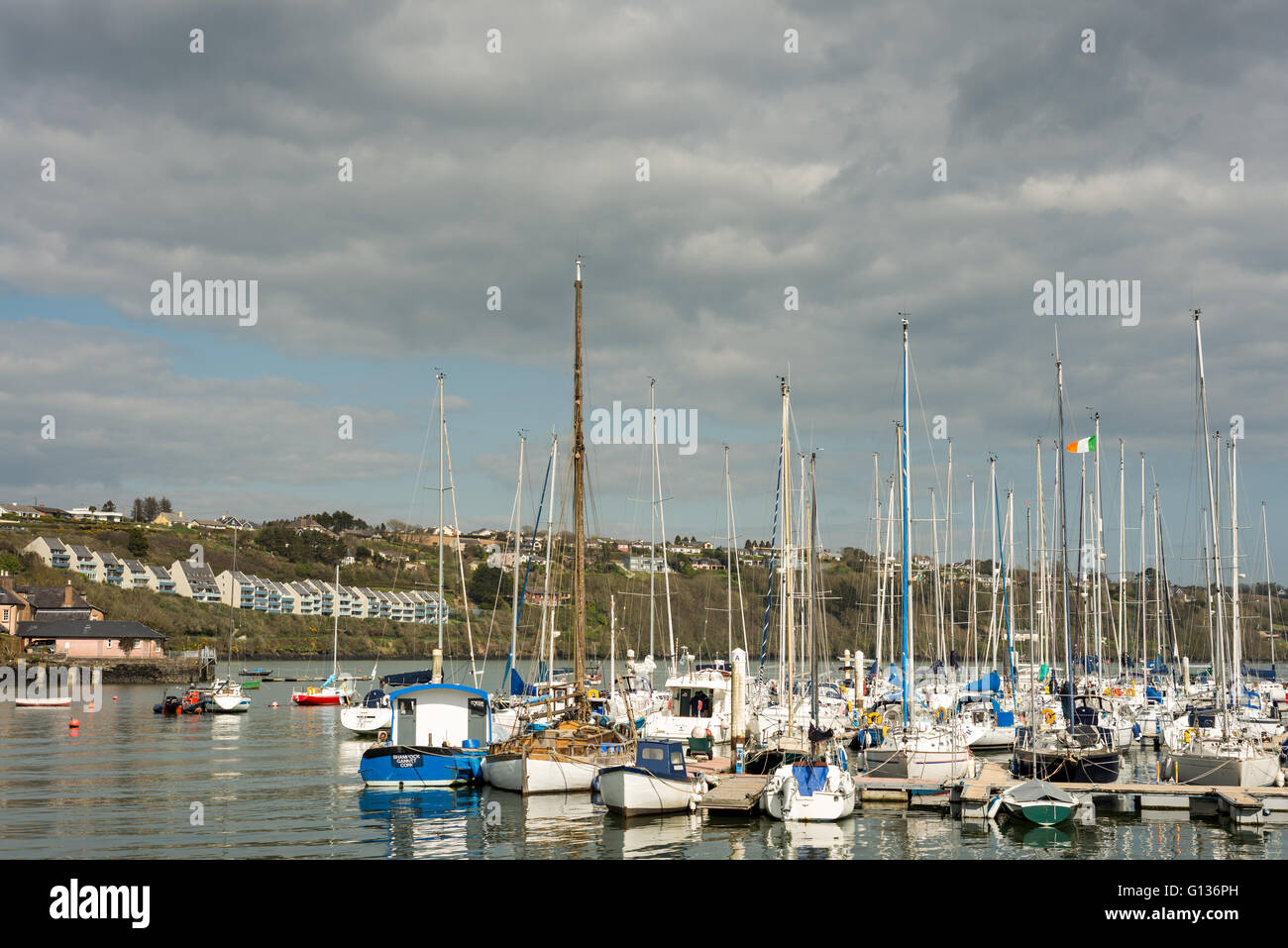 Kinsale Hafen mit Blick auf Scilly in Kinsale, County Cork, Irland Stockfoto